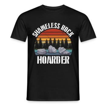 Geologie Steine Sammeln | Edelstein Stein Geschenk - Männer T-Shirt - Schwarz - Vorne - AI Model Male 178 light (178cm)