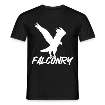 Falconry Ornithology Gift - Men's T-Shirt - black - Front - AI Model Male 178 light (178cm)