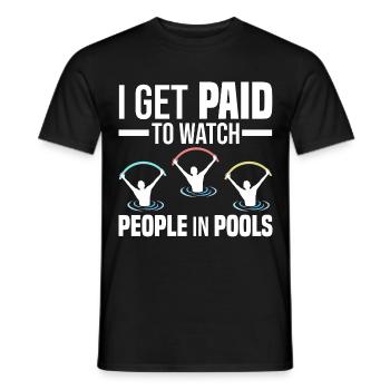 Water Aerobics | Wassergymnastik Lehrer Geschenk - Männer T-Shirt - Schwarz - Vorne - AI Model Male 178 light (178cm)
