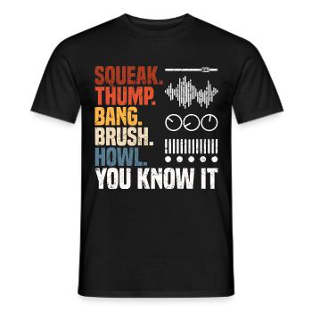 Tontechniker Geschenke | Toningenieur Deejay DJ - Männer T-Shirt - Schwarz - Vorne - AI Model Male 178 light (178cm)