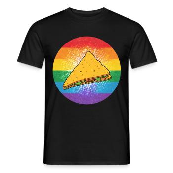 LGBTQ Nacho - Männer T-Shirt - Schwarz - Vorne - AI Model Male 178 light (178cm)