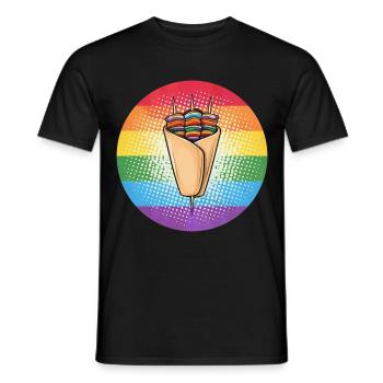 LGBTQ Kebab - Männer T-Shirt - Schwarz - Vorne - AI Model Male 178 light (178cm)