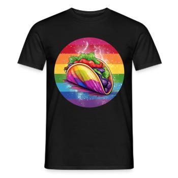 LGBTQ Taco - Männer T-Shirt - Schwarz - Vorne - AI Model Male 178 light (178cm)