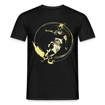 Footballeur Footballeur Femme - T-shirt homme - noir - Devant - AI Model Male 178 light (178cm)