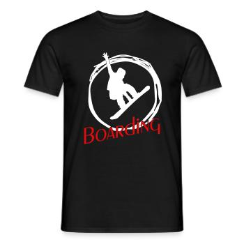 Snowboarder Snowboarding Snowboard - Männer T-Shirt - Schwarz - Vorne - AI Model Male 178 light (178cm)
