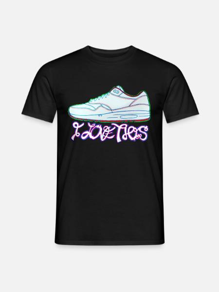 Airmax Sneaker Turnschuhe - Männer T-Shirt - Schwarz