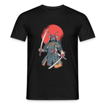 Samurai Fighter - martial arts gift - Men's T-Shirt - black - Front - AI Model Male 178 light (178cm)