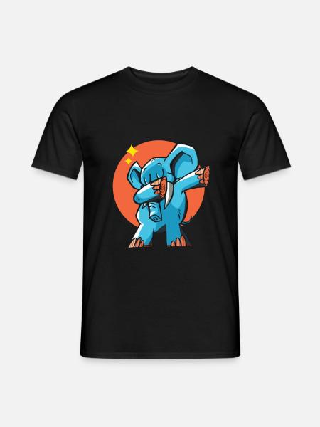 Dab elephant - Men's T-Shirt - black