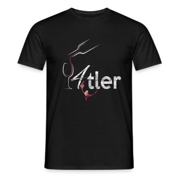 Weinviertel pride – enjoyment and tradition combined - Men's T-Shirt - black - Front - AI Model Male 178 light (178cm)