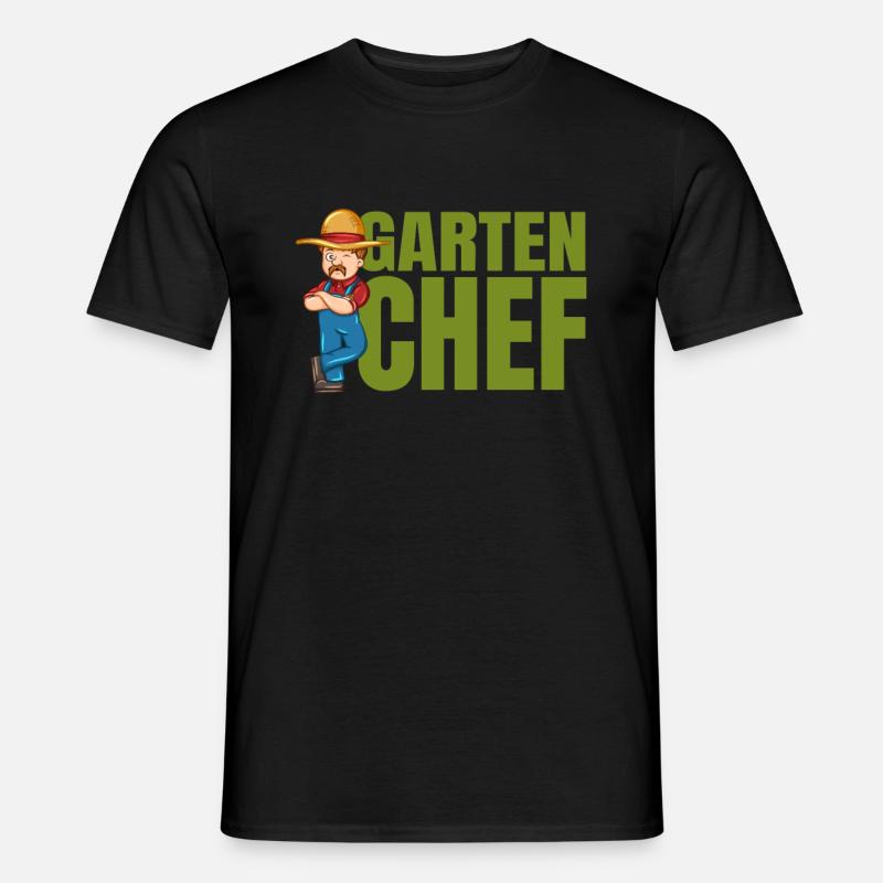 Garten Chef - Männer T-Shirt - Schwarz