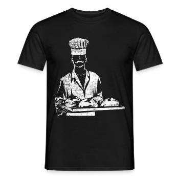 Boulangerie pâtisserie - T-shirt homme - noir - Devant - AI Model Male 178 light (178cm)