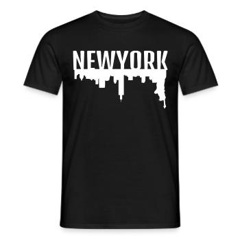 New York - T-shirt homme - noir - Devant - AI Model Male 178 light (178cm)