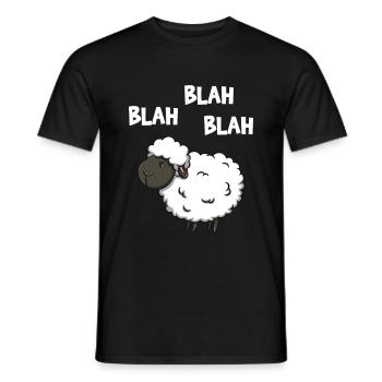 Blah Blah Blah - Männer T-Shirt - Schwarz - Vorne - AI Model Male 178 light (178cm)