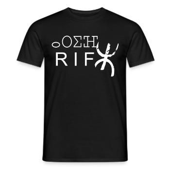 Rif - T-shirt homme - noir - Devant - AI Model Male 178 light (178cm)
