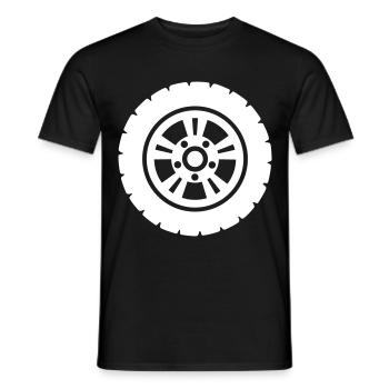 Reifen tuning - Männer T-Shirt - Schwarz - Vorne - AI Model Male 178 light (178cm)