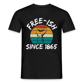 Victory Freedom Diversity Rights Justice Equality - Männer T-Shirt - Schwarz - Vorne - AI Model Male 178 light (178cm)