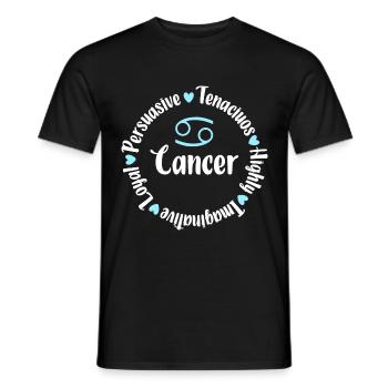Krebs Geburtstag Juli Stern - Männer T-Shirt - Schwarz - Vorne - AI Model Male 178 light (178cm)