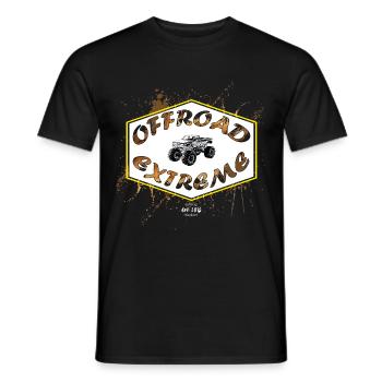 OFFROAD EXTREME Monster Truck - Men's T-Shirt - black - Front - AI Model Male 178 light (178cm)