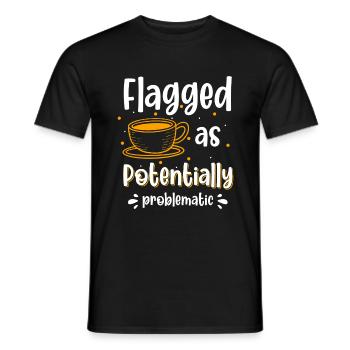 Humour Fun Pas de problème Le moindre mal - T-shirt homme - noir - Devant - AI Model Male 178 light (178cm)