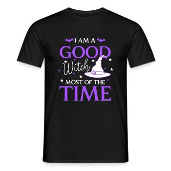 Magie d’Halloween des sorcières - T-shirt homme - noir - Devant - AI Model Male 178 light (178cm)