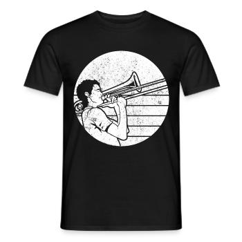 Trombone - Men's T-Shirt - black - Front - AI Model Male 178 light (178cm)