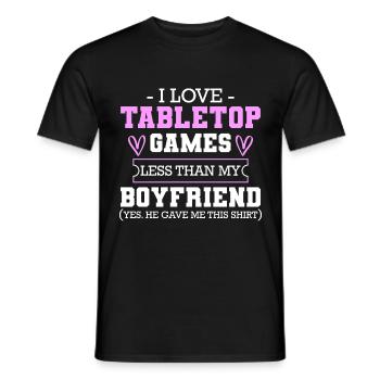 Board Games Game Figure Board - Men's T-Shirt - black - Front - AI Model Male 178 light (178cm)