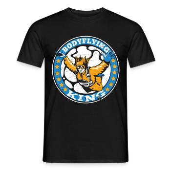 Indoor Skydiving - Men's T-Shirt - black - Front - AI Model Male 178 light (178cm)