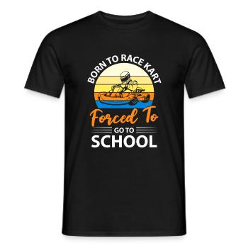 Kart Track Kart Driver Kartsport Race Track - Men's T-Shirt - black - Front - AI Model Male 178 light (178cm)