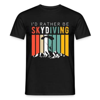 Fallschirm Parasailing Hängegleiter Extremsport - Männer T-Shirt - Schwarz - Vorne - AI Model Male 178 light (178cm)