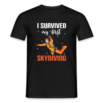 Parapente Saut en parachutisme - T-shirt homme - noir - Devant - AI Model Male 178 light (178cm)
