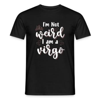 Élément du signe du zodiaque vierge Mercure - T-shirt homme - noir - Devant - AI Model Male 178 light (178cm)