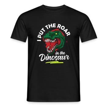 Urzeit Triceratops Saurier Fossil - Männer T-Shirt - Schwarz - Vorne - AI Model Male 178 light (178cm)