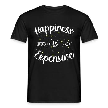 Happy Happiness Life Energy - Men's T-Shirt - black - Front - AI Model Male 178 light (178cm)