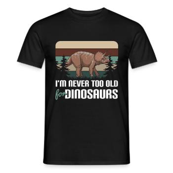 T-Rex Triceratops Stegosaurus - Männer T-Shirt - Schwarz - Vorne - AI Model Male 178 light (178cm)