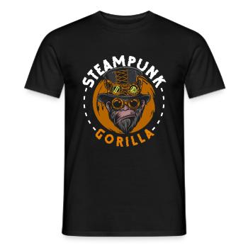 Gorilla Kraft Gewichtheben Dschungel - Männer T-Shirt - Schwarz - Vorne - AI Model Male 178 light (178cm)
