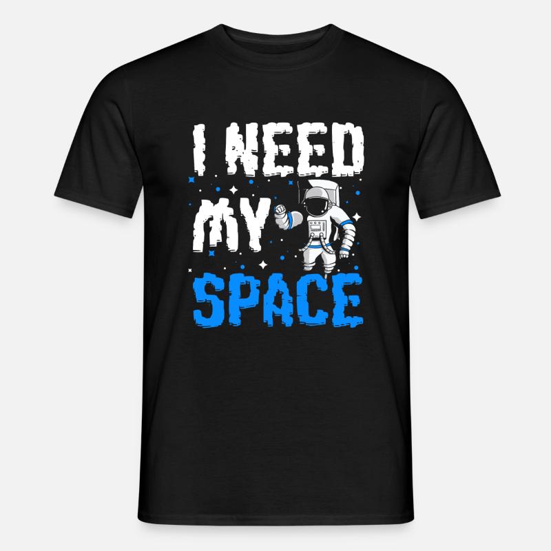 Space Logo Star Rocket - Men’s T-shirt - black