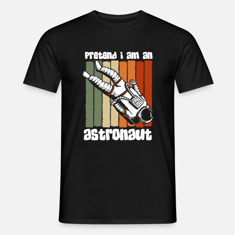 Weltall Logo Raumfahrtschiff Spaceman - Männer T-Shirt - Schwarz
