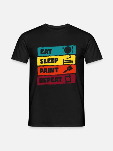Painter Construction Site Craftsmen - Men's T-Shirt - black