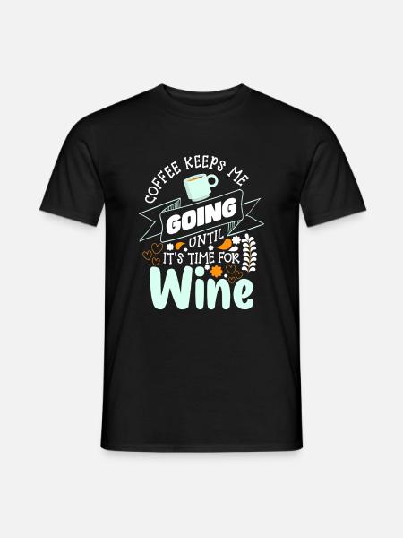 Coffee Cup Early Riser Drink - Men's T-Shirt - black