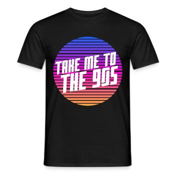 Enfant des années 90 - T-shirt homme - noir - Devant - AI Model Male 178 light (178cm)