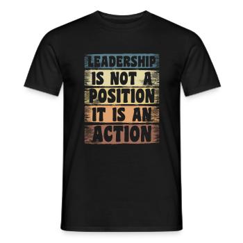 Chef Karriere Abteilungsleiter Kollege - Männer T-Shirt - Schwarz - Vorne - AI Model Male 178 light (178cm)