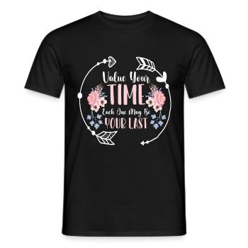 Uhr Symbol Form Unternehmung - Männer T-Shirt - Schwarz - Vorne - AI Model Male 178 light (178cm)