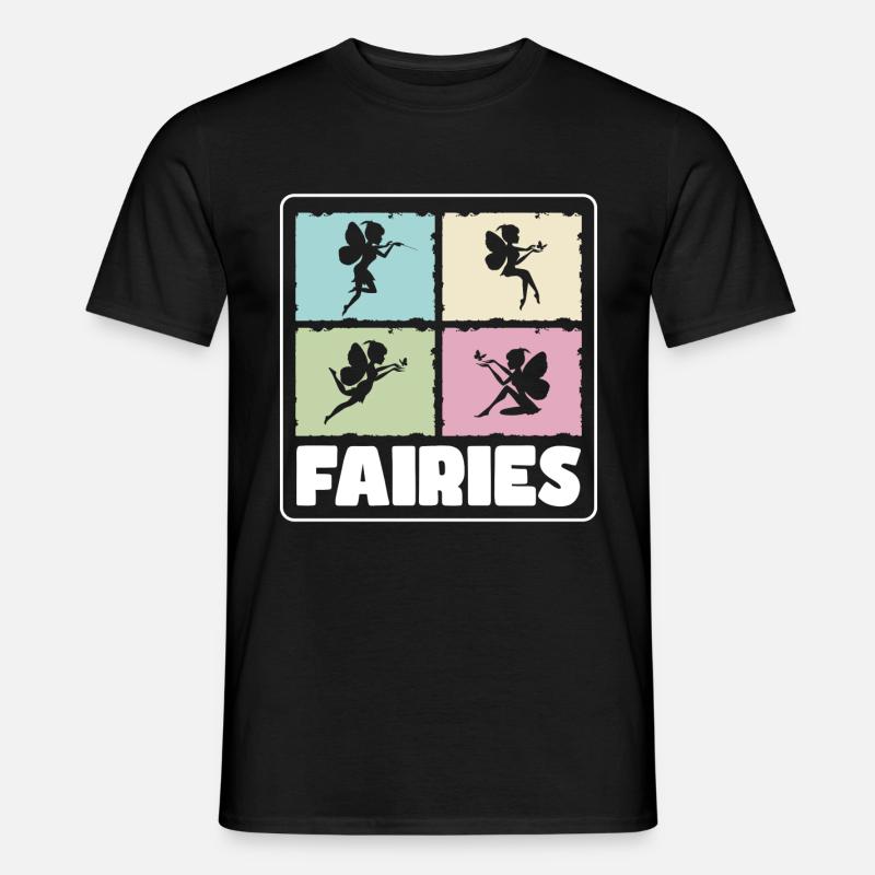 Fee Schwester Feen - Männer T-Shirt - Schwarz