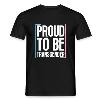 Trans Transgender Transsexual Pride - Men's T-Shirt - black - Front - AI Model Male 178 light (178cm)