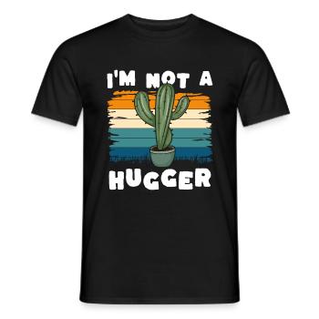 Cactus Prickly Nature Étreinte - T-shirt homme - noir - Devant - AI Model Male 178 light (178cm)
