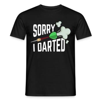 Dartboard Darts Throwers Throwing Sports Competition - Men's T-Shirt - black - Front - AI Model Male 178 light (178cm)