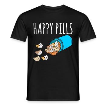 Pocket Persian Cute Feline Feral Meow Pet Animals - Männer T-Shirt - Schwarz - Vorne - AI Model Male 178 light (178cm)
