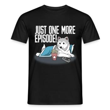 Dog Paws Husky Popcorn Series Collection Just One - Männer T-Shirt - Schwarz - Vorne - AI Model Male 178 light (178cm)