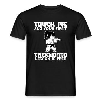 Karate Martial Arts Ninja Warrior Fighter Design - Men's T-Shirt - black - Front - AI Model Male 178 light (178cm)