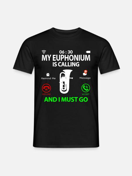 Euphonium Euphonium Speler Spreuken Grappig Grappig - Heren T-shirt - zwart